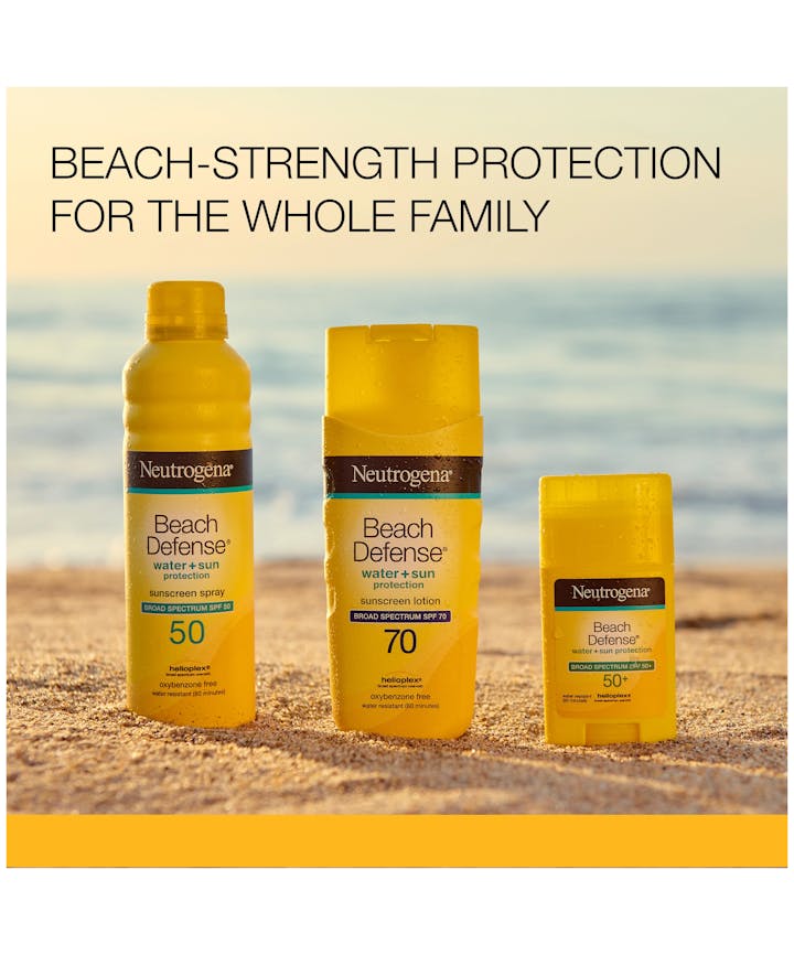 Beach Defense&reg; Water + Sun Protection Sunscreen Stick Broad Spectrum SPF 50+
