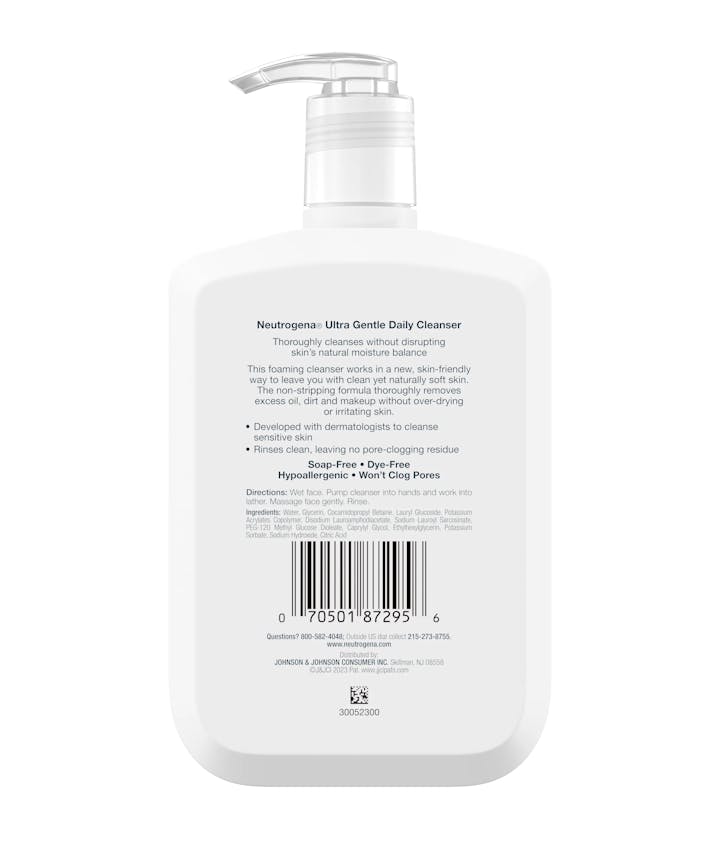 Neutrogena&reg; Ultra Gentle Daily Cleanser for Sensitive Skin