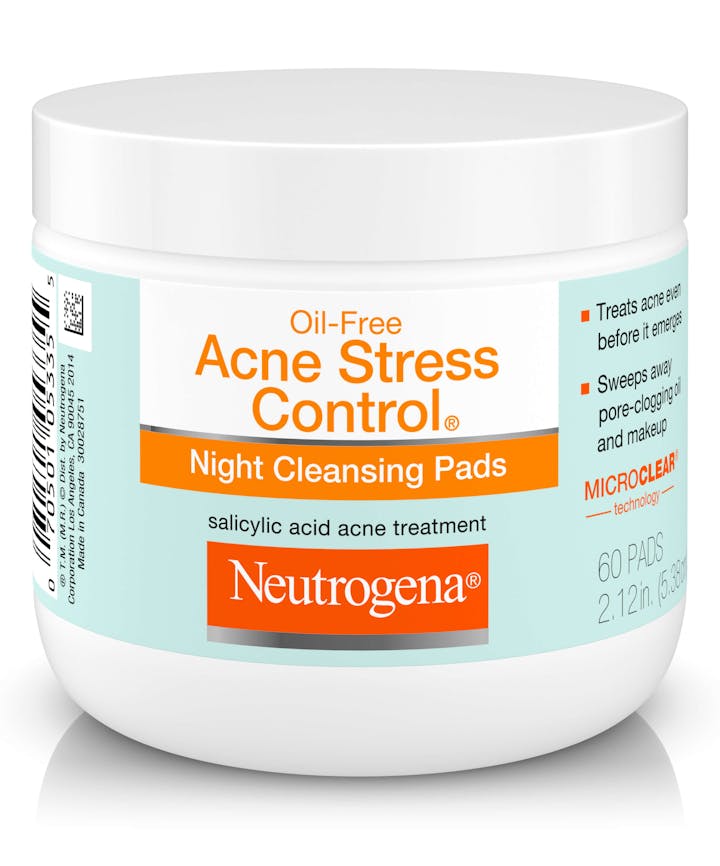 Neutrogena Oil-Free Acne Stress Control® Night Cleansing Pads